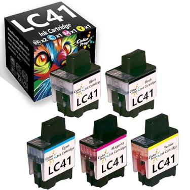 Imagem de Color Print Cartucho de tinta de substituição compatível para impressora Brother LC-41 LC41 LC41BK para DCP 110C 120C FAX 1840C 1940CN 2440C MFC 210C 420CN 620CN 640CW 3240C 3340CN 5440CN 5840CN