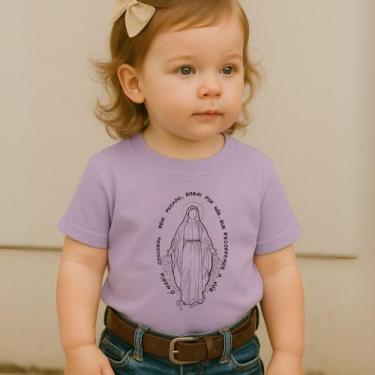 Imagem de Camiseta 100%Algodão Feminina Country Estampa Nossa Senhora Das Graças