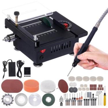 Imagem de Serra de mesa Mulcort 100W Mini Desktop Elétrica de 16 mm