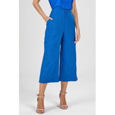 Imagem de Calça PKS Pantacourt Azul, GG