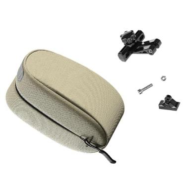 Imagem de menolana Bolsa de selim para bicicleta de estrada e montanha, bolsa para selim traseiro, versátil para bicicleta, para de bicicleta para esportes, viagens ao, Marrom Claro