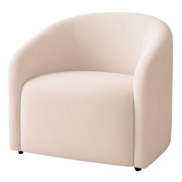 Imagem de Poltrona Orgânica Decorativa Lara Boucle 7 Decor Bege