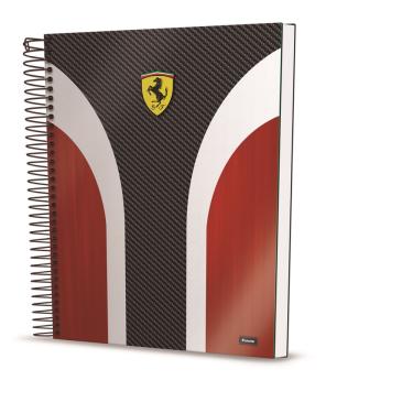 Imagem de Foroni Caderno Universitário Ferrari Scuderia 10 Matérias 200 Folhas Espiral Capa Dura