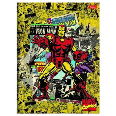 Imagem de Caderno Brochura 1/4 Marvel Comics 80 Folhas Foroni Pautado Capa Brilho