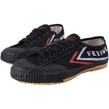 Imagem de Sapatos De Artes Marciais, Sapatos De Tai-chi Treinadores, Tênis De Kung-fu Leves Antiderrapantes Para Homens Mulheres Adultos Crianças, Black, 39 EU