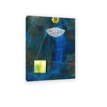 Imagem de Arte de parede Max Ernst, Hommage to Velasquez, reproduções de arte em tela pinturas famosas pôsteres Max Ernst Print Abstract Pictures Wall Decor 100x70cm (33x28in) emoldurado