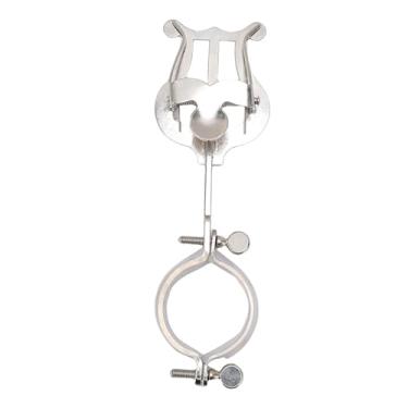 Imagem de Asixxsix Clarinete Música Folha Holder, Braçadeira fixa de partitura portátil de aço inoxidável para Performance em Palco, Iniciantes em Bandas de Marcha, Clarinete Oboe Partituras Clip