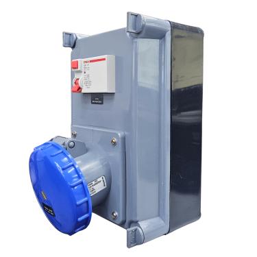 Imagem de Quadro Sobrepor C/ IDR63A + 1 Tomada Industrial S4549 IP-40 Cód. S310110DR – Steck