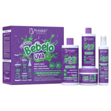 Imagem de Kit Tratamento Capilar Bebelo Uva c/ 4 itens - Bio Instnto - Bio Insti