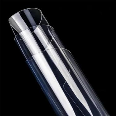 Imagem de Toalha de mesa transparente de PVC supergrossa, à prova d'água, de vidro macio, opcional, 1,0 mm/2,0 mm/3,0 mm, para mesa retangular, transparente, 3,0 mm, 80 x 130 cm, 31 x 51 pol.