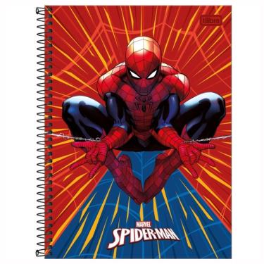 Imagem de Caderno Espiral Capa Dura Universitário 1 Matéria Spider Man 80 Folhas Estampa 6