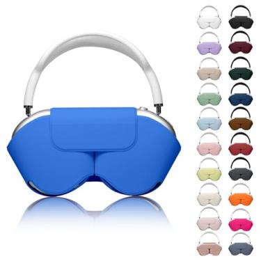 Imagem de Youtec Capa inteligente compatível com Airpods Max, compatível com modo de suspensão, antiarranhões e poeira, capa de viagem portátil para Apple Airpod Max, capa de fone de ouvido (azul marinho 3)
