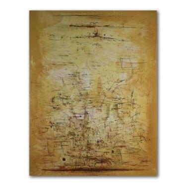 Imagem de Zao Wou-Ki Pintura abstrata "Vol d'oiseaux" impressão em tela pôster de arte famosa arte de parede moderna para sala de estar 70 x 91 cm sem moldura