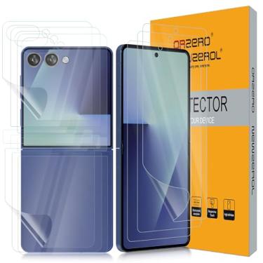 Imagem de Orzero (3 conjuntos com 12 pacotes) protetor de tela compatível com Samsung Galaxy Z Flip 7, protetor de pantalla com TPU macio (não vidro), qualidade premium, alta definição, sem bolhas