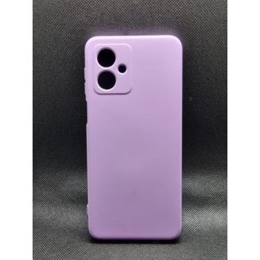 Imagem de Capa Silicone Aveludada Moto G54 (Lilás)