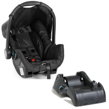 Imagem de Bebê Conforto Galzerano Grid 0 a 13kg Preto Almofada Redutora Com Balanço e Base de Acoplamento para Carro Dispositivo de Retenção