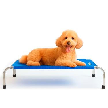 Imagem de Cama Suspensa Cachorro Arejada Resistente Tamanho Médio M Azul Pet Best Soluções