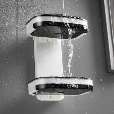 Imagem de Saboneteira Dupla de Parede com Adesivo Super Forte Sem Furo Porta Sabonete 2 Camadas com Drenagem Design Moderno para Banheiro Organizado