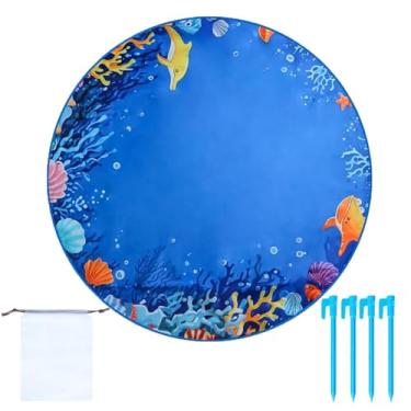 Imagem de Piscina De Praia Para Crianças | Piscina Para Bebés Com Tapete De Praia E Saco De Transporte - Brinquedo Ao Ar Livre Antiareia Para Brincadeira Aquática Para Meninas E Meninos