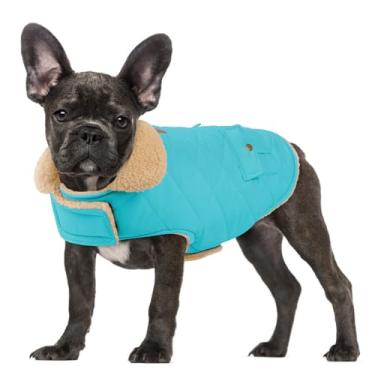 Imagem de Jaqueta de inverno grande para cães, quente, à prova de vento, para cães, para clima frio, jaqueta de neve, roupas para animais de estimação, Golden Retriever, Labrador Retriever, Husky, azul G