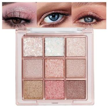 Imagem de Paleta de sombras CAKAILA 9 cores Glitter Shimmer Makeup
