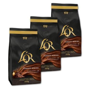 Imagem de Café Gourmet Lor Cerrado Mineiro Moído Kit 3 Pacotes 250G - L'Or