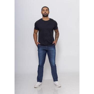 Imagem de Calça Masculina Jeans slim com Elastano 7876 Jeans Elastano - macaw, A