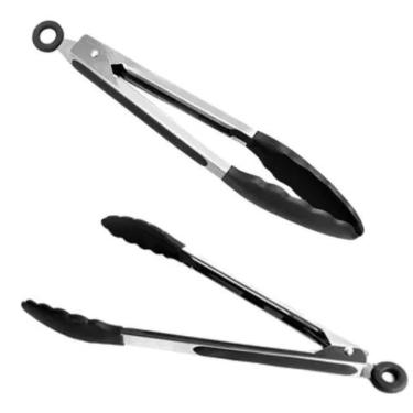 Imagem de Pegador Silicone Carne Churrasco Salada Cozinha pinça oferta