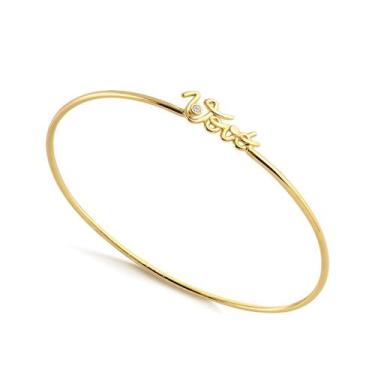 Imagem de Bracelete Vovó Com Pontos De Luz Folheado A Ouro - Radhau Joias, Único