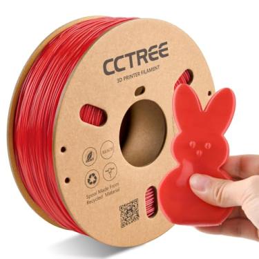Imagem de CCTREE Filamento de TPU de 1,75 mm, carretel de 1 kg, filamento flexível para impressora 3D, dureza Shore 95A, alta elasticidade e resistência ao impacto, precisão dimensional ± 0,03 mm, vermelho