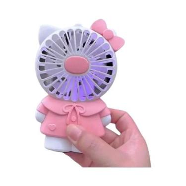 Imagem de Ventilador Portátil Hello Kitty Silencioso Com Ventos Fortes Para Quar