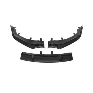 Imagem de 3 peças compatíveis com BMW Série 8 G14 G15 G16 840i 840d M850i ​​2021-2023 spoiler dianteiro lábio inferior difusor lâmina kit de carroceria