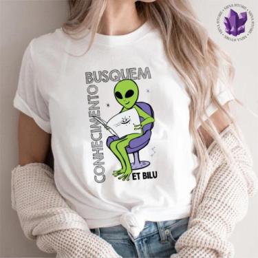 Imagem de Camiseta Conhecimento ET Bilu - Mina Store, Branco, G2