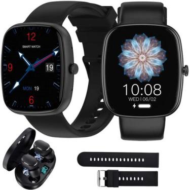 Imagem de Relógio Inteligente Homen Mulher Smartwatch GPS Prova Dágua Fone Sem F
