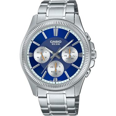 Imagem de Relógio Casio Masculino Ref:Mtp-1375d-2a1vdf Multifunção Prateado