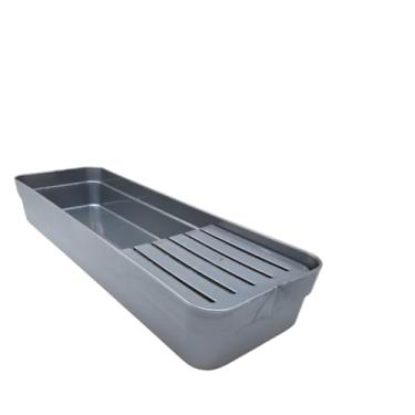 Imagem de Porta facas, organizador de facas, separador de facas com divisórias removíveis (PRATA)