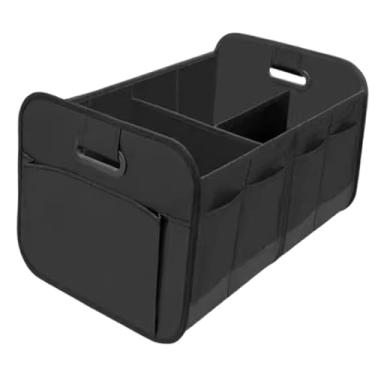 Imagem de Generic Organizador de porta-malas, organizador de caixa de carro, acessórios de arrumação, grande capacidade, presentes com alças, carga, Preto