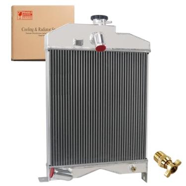 Imagem de Kaiakui Substituição de radiador de alumínio de 3 fileiras para Massey Ferguson Harris 50 MH50 65 182456M91 184525M91