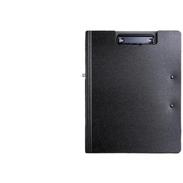 Imagem de Pasta Catálogo com Prancheta A4 em Material Resistente Ideal para Estudantes e Profissionais(PRETO,2)