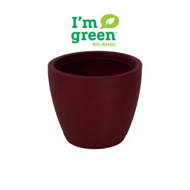 Imagem de Vaso com Prato Tramontina Asteca 32Cm em Polietileno Marsala