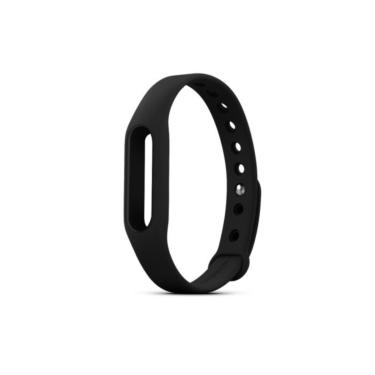 Imagem de Pulseira de Silicone preta Para Relógio Mi Band 3, ideal para monitoramento