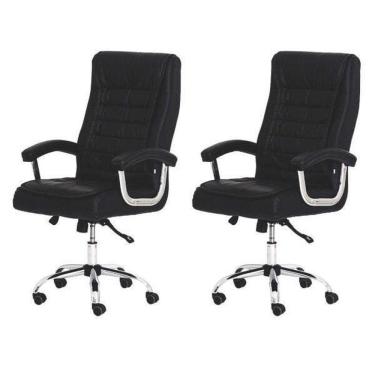 Imagem de Kit 2Cadeiras De Escritório Executiva Big Em Molas Ensacadas