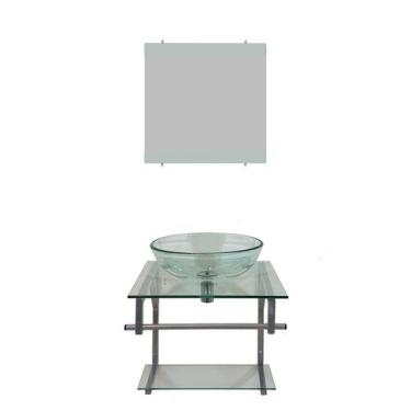 Imagem de Gabinete de Vidro 45cm para banheiro Cuba Redonda - Polônia - EKASA, I