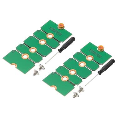 Imagem de PATIKIL M2 NVME SSD adaptador estendido transferência de cartão 2230, 2 peças M.2 adaptador de extensão muda para tamanho longo com chaves de fenda para home office internet cafés, verde