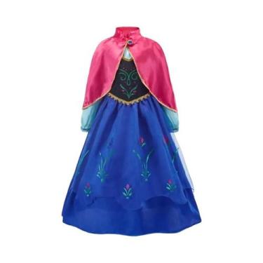 Imagem de Vestido Infantil de Princesa Elsa e Anna - Fantasia Floral para Festa 