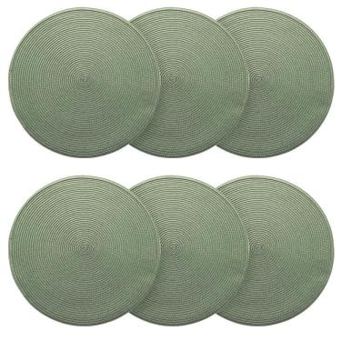 Imagem de Conjunto 6 Peças Jogo Americano Redondo 38Cm Sousplat