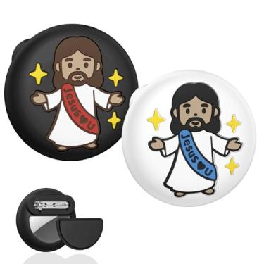 Imagem de Beydoa Suporte para Airtag para crianças pequenas com alfinete, 2 unidades de capa protetora de silicone para rastreador GPS oculto compatível com Apple AirTags, itens essenciais de viagem, roupas