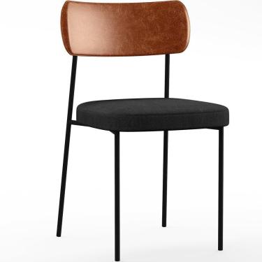 Imagem de Cadeira Para Sala De Jantar Melina L02 Camel Chumbo