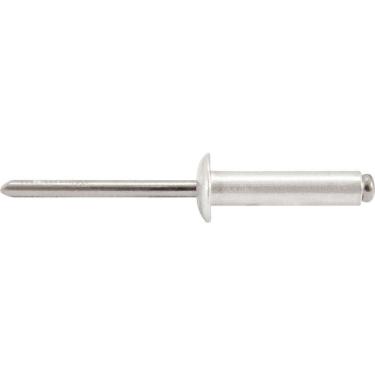 Imagem de Rebite Repuxo De Alumínio 4,8x8,0mm Mandril Aço Com 50 Peças
