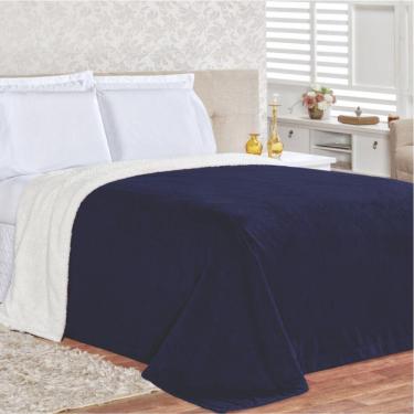 Imagem de Edredom Cobertor Coberta Manta Casa Show King - Marinho